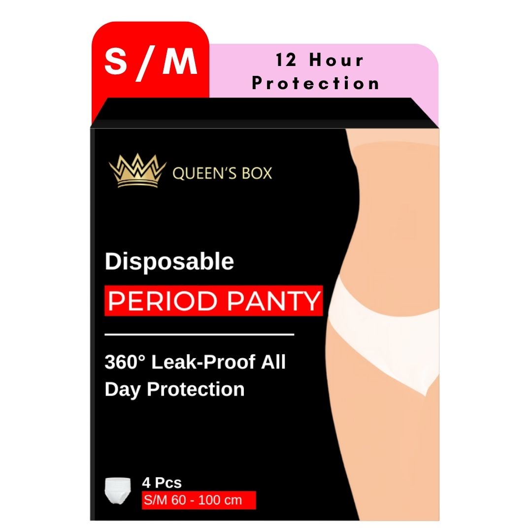 Period Panties| S-M | Pack of 4 + 1 FREE | 360° Protection |
