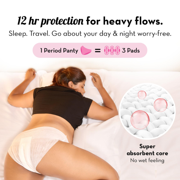 Period Panties| L-XL | Pack of 4 | 360° Protection |
