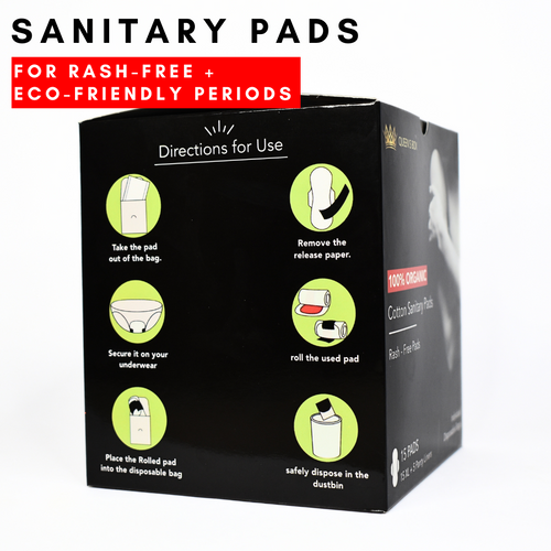 100% Organic - 15 Pads Box + 5 Panty Liners (Free)