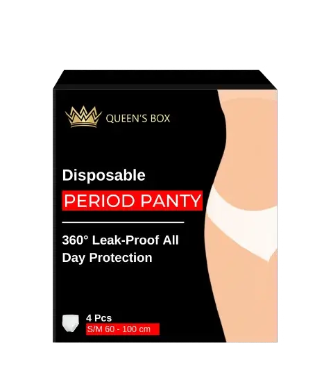 Period Panties| S-M | Pack of 4 + 1 FREE | 360° Protection |